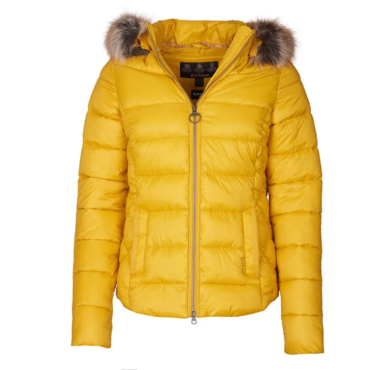Barbour Irving Quilt Jacket Golden Yellow-7